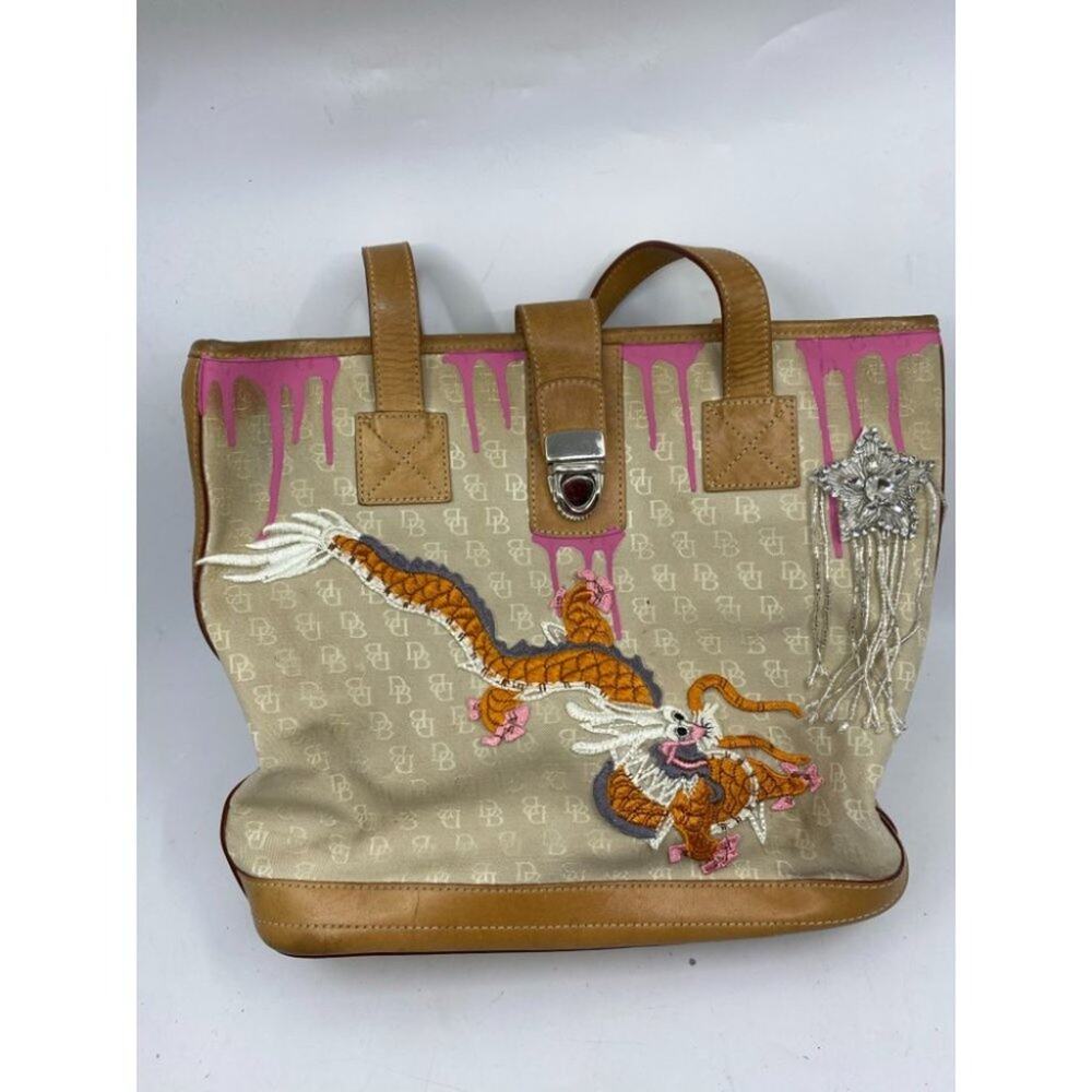 DOONEY & BOURKE Shoulder Tote Bag Customized Tan - Picture 3 of 15